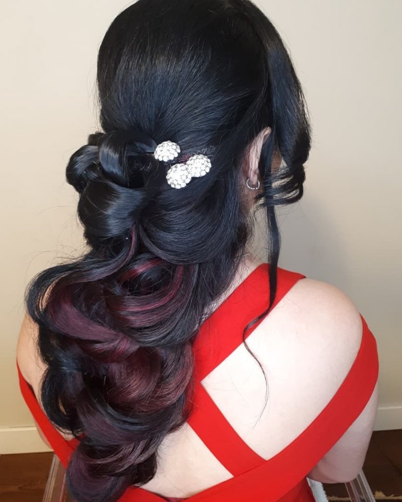 photoshoot makeup, hair