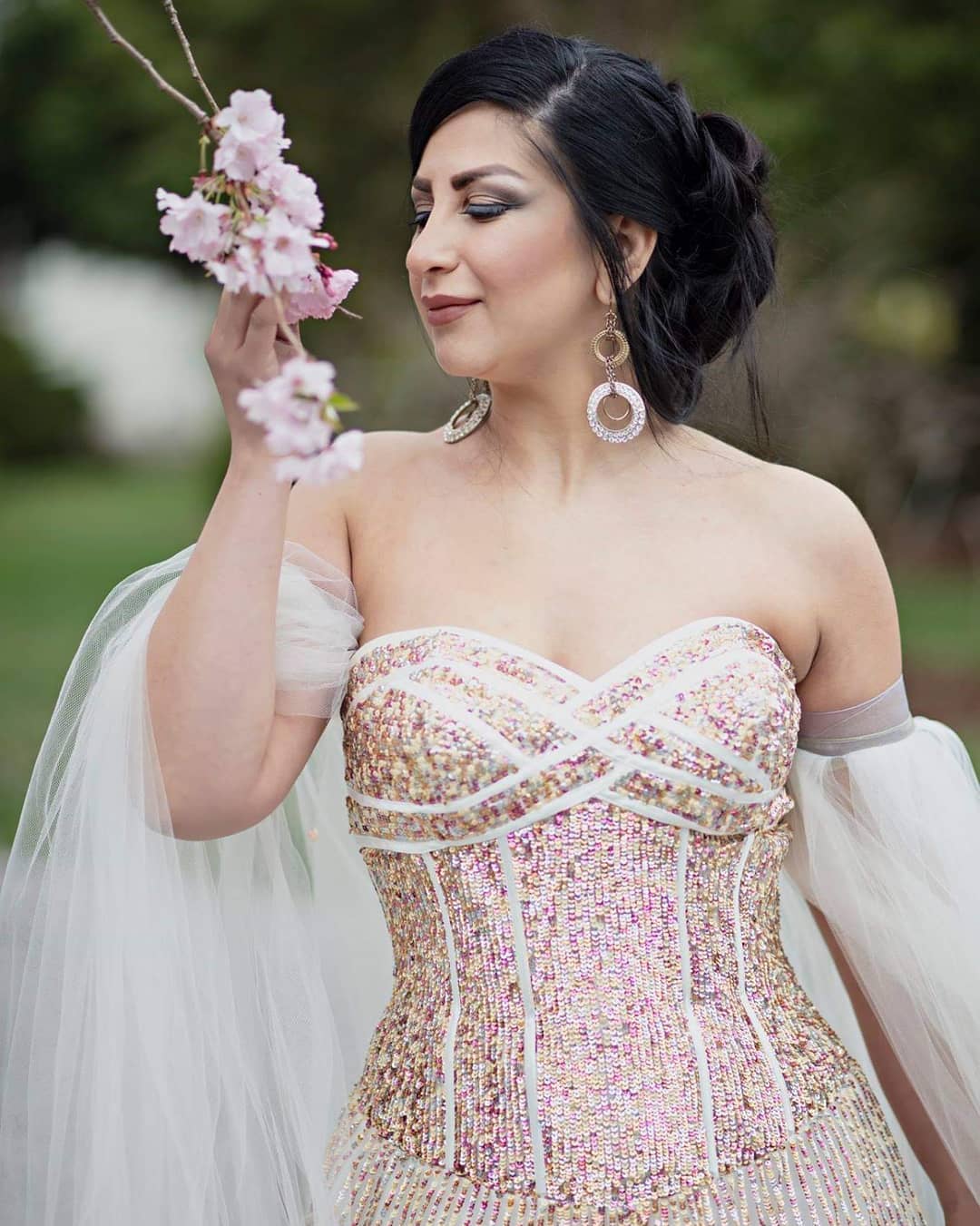 Blow out hair design and wedding bridal makeup by YesMona Beauty Vancouver