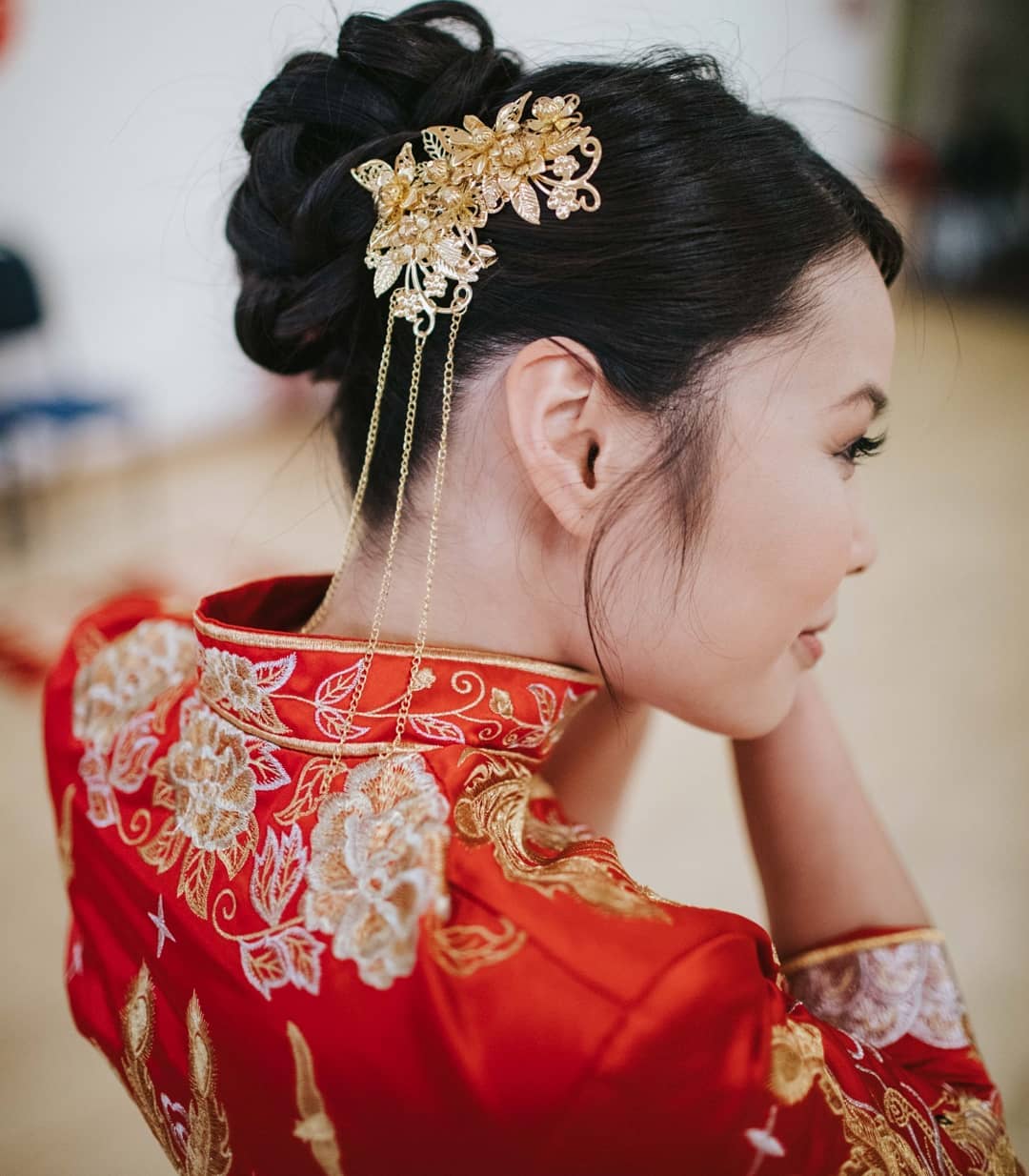 Wedding updo hair styling for bride — YesMona Beauty Burnaby Vancouver