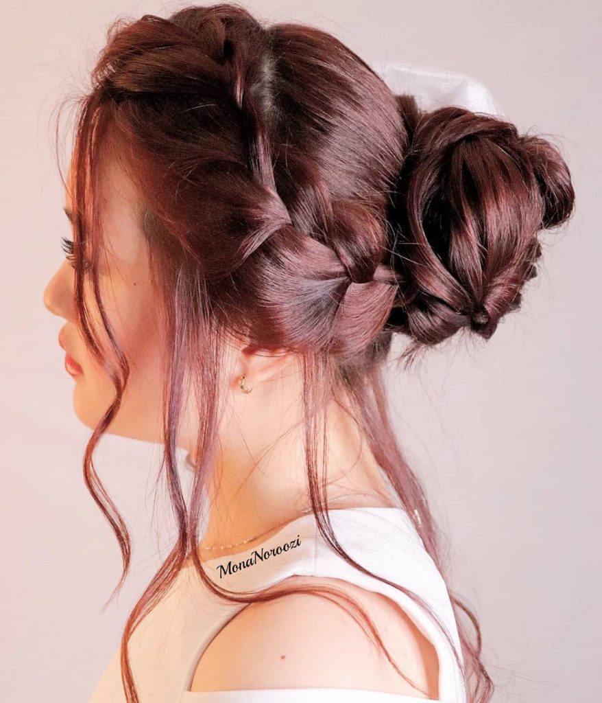 Elegant updo hairstyle for wedding — YesMona Beauty Metro Vancouver