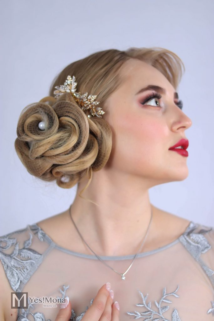 Hair and makeup styling by YesMona Beauty — Metro Vancouver wedding artist