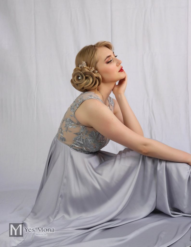 Bridal hair and makeup styling — YesMona mobile beauty team Burnaby