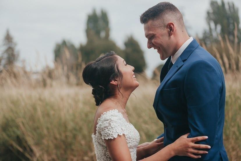 Wedding bridal hair updo and makeup by YesMona Beauty — Vancouver