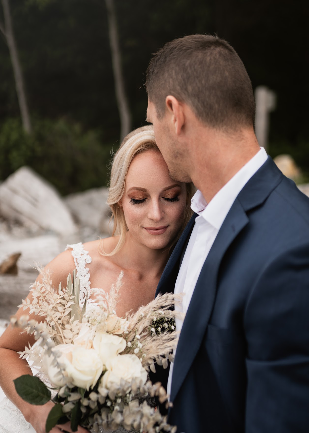 Bridal hair and makeup styling by YesMona Beauty — Burnaby BC