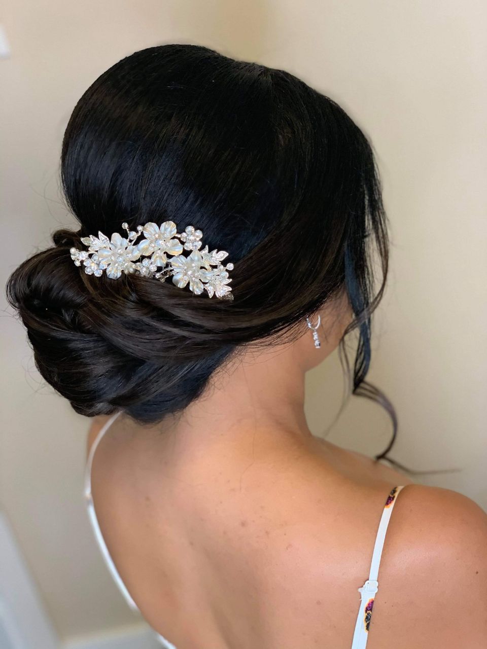 Bridal hair updo styling — YesMona Beauty Metro Vancouver