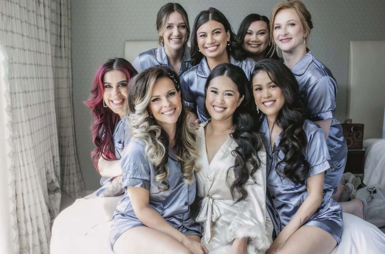 Wedding hair and makeup by YesMona Beauty — Burnaby mobile bridal artist