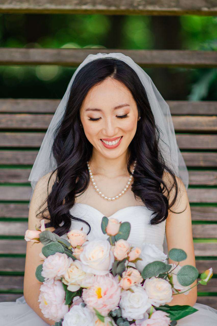 Wedding bridal beauty by YesMona — hair and makeup Burnaby Vancouver